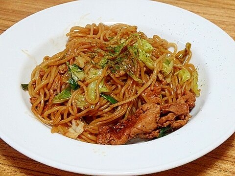 うちの麺　ネギ焼きそば